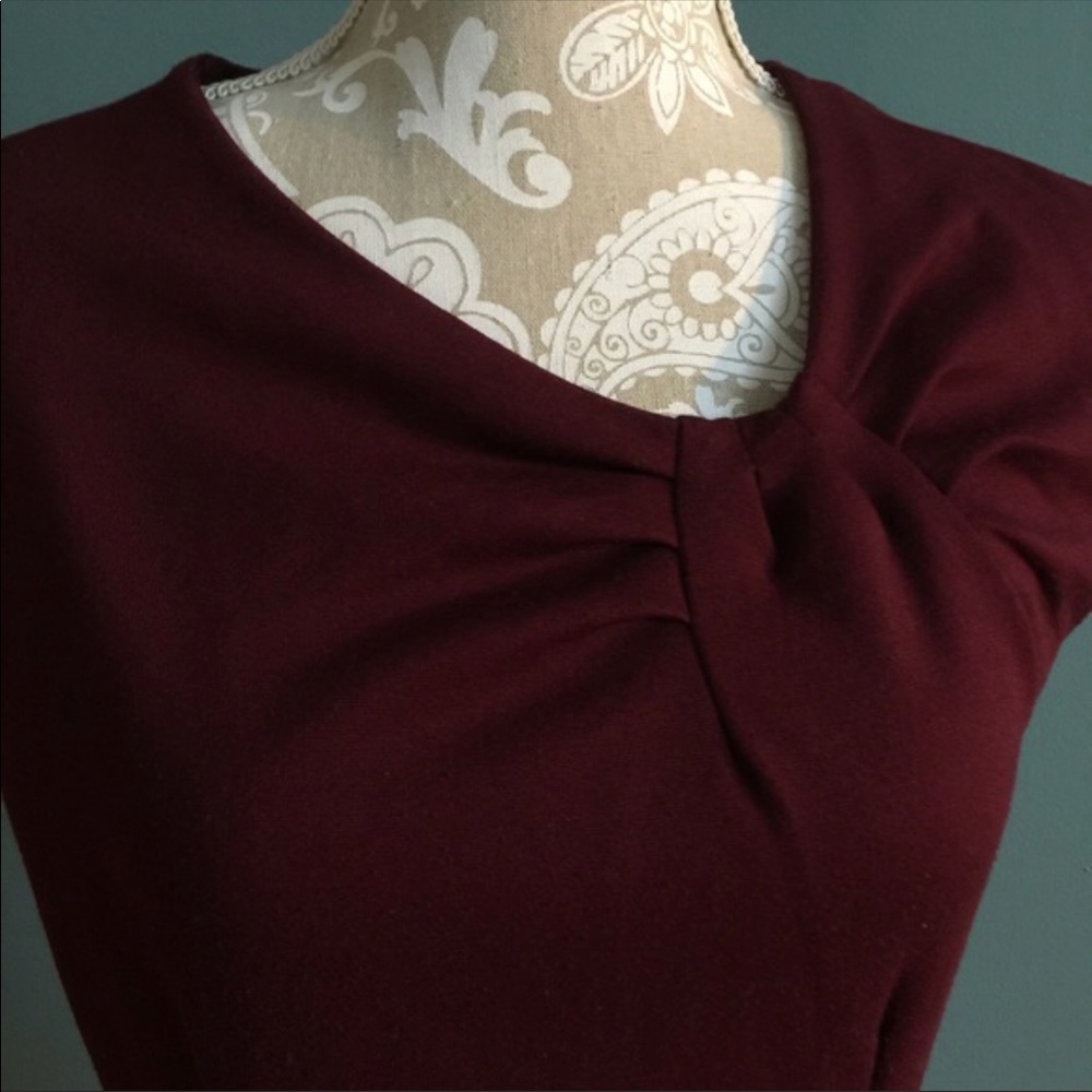 Ann Taylor burgundy dress